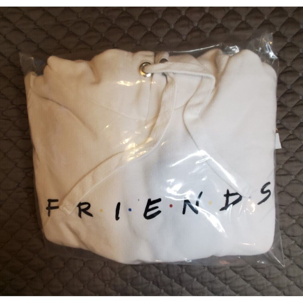 Friends Vintage Sweatshirt Women Sm/P White Pullover Hoodie The TV Show - Picture 11 of 11